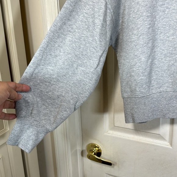 Rails Blaire Gray Sweatshirt Mock Neck Preppy Athleisure  Size Medium - Picture 4 of 10